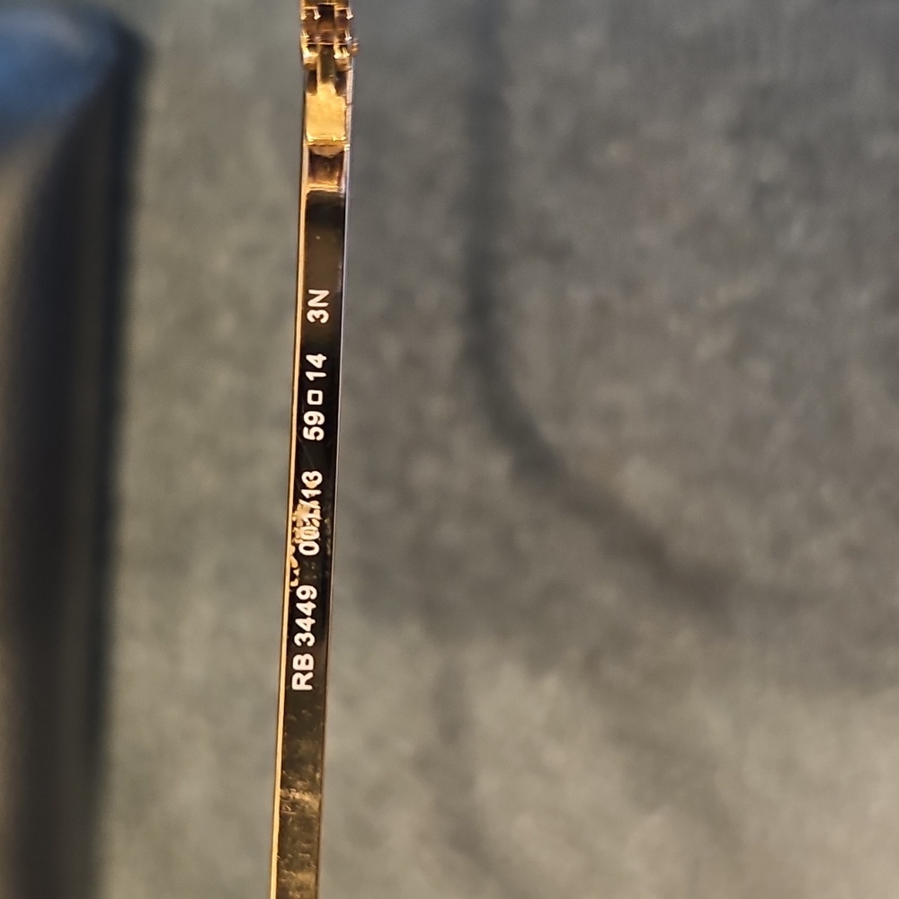 Ray-Ban Gold Aviator Sunglasses with Brown Lenses - Picture 5 of 6